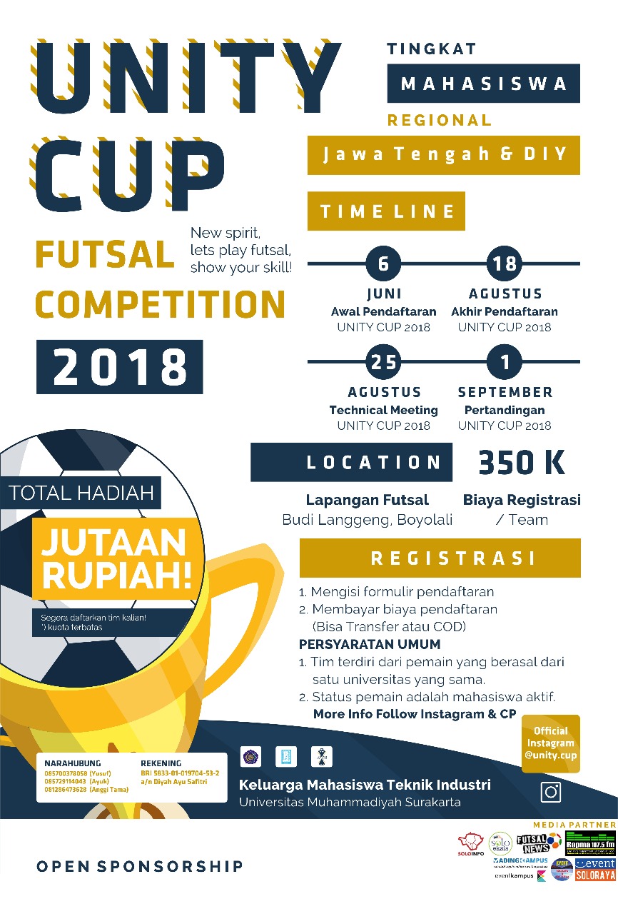 Poster Unity Cup KMTI UMS