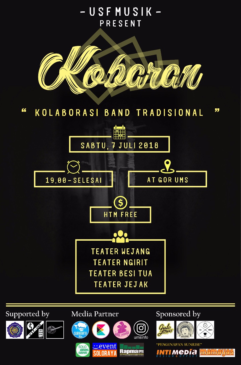 Poster KOBARAN (Kolaborasi Band Tradisional)