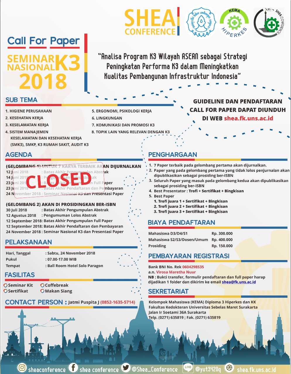 Poster Call For Paper Seminar Nasional K3