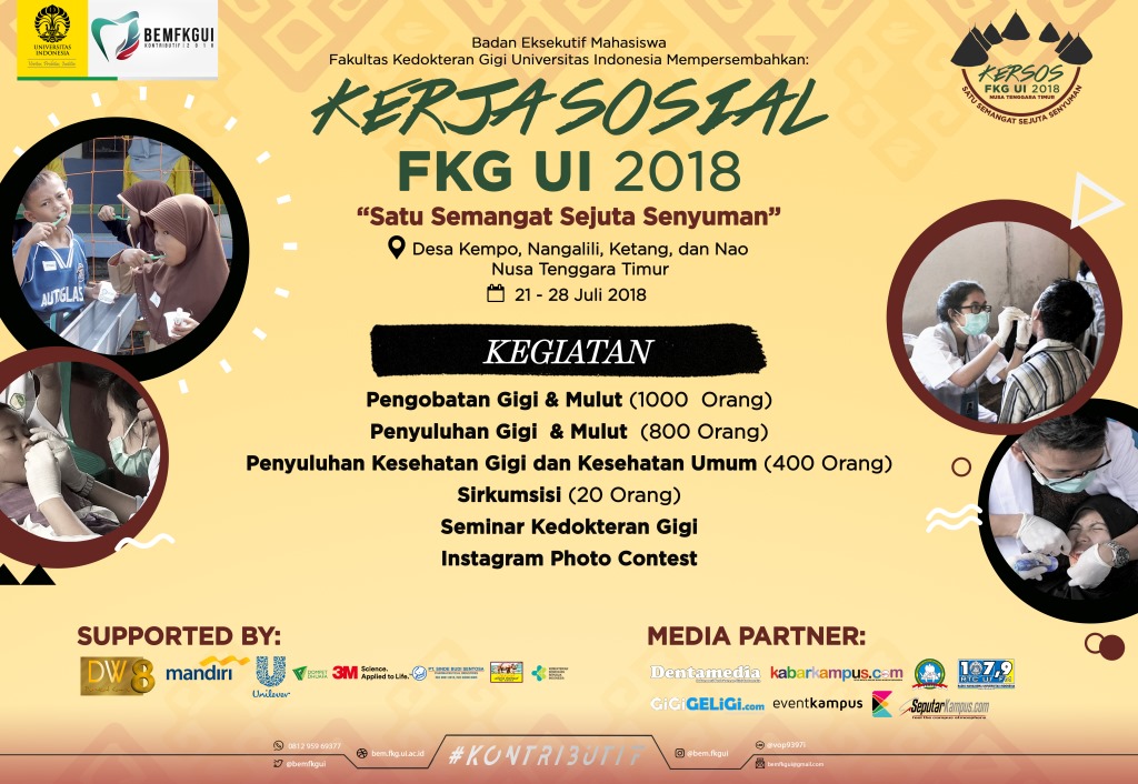 Poster Kerja Sosial FKG UI 2018