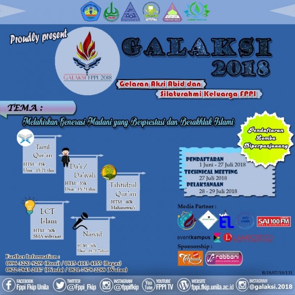 GALAKSI (Gelaran Aksi Abid dan Silaturahmi Keluarga FPPI) 2018