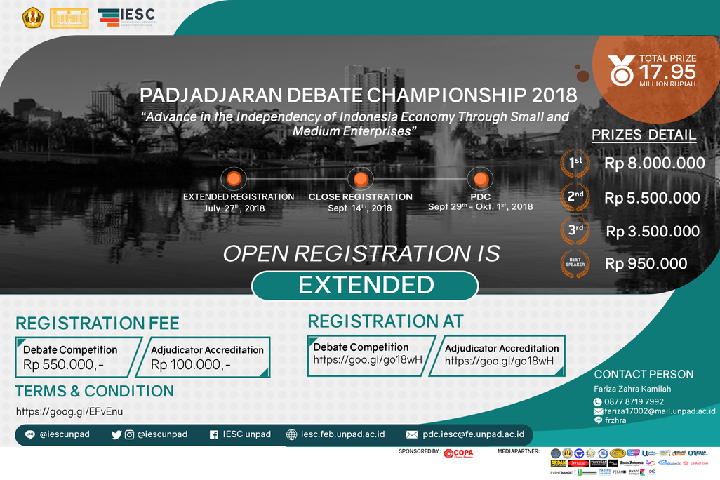 Poster Padjadjaran Debate Championship 2018