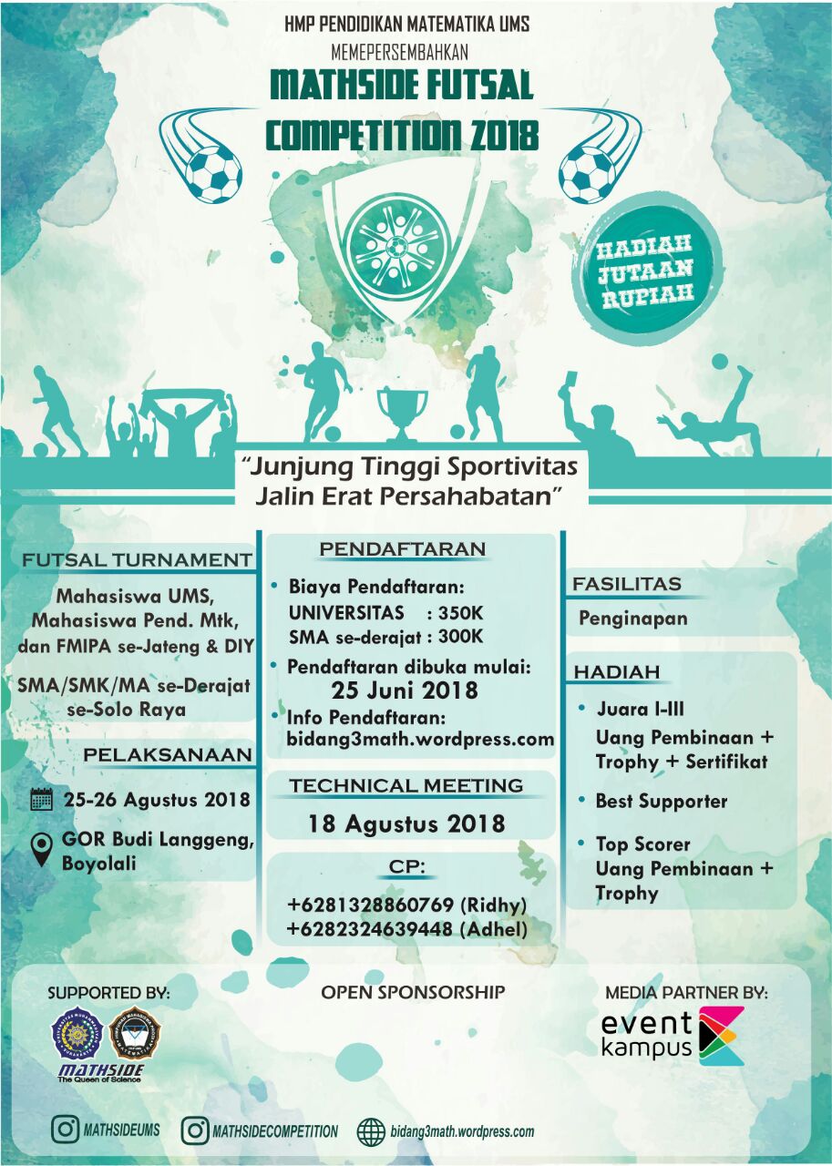 Poster Mathside Futsal Competition