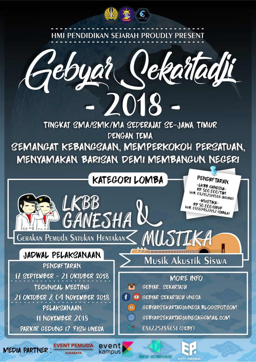 Poster GEBYAR SEKARTADJI 2018