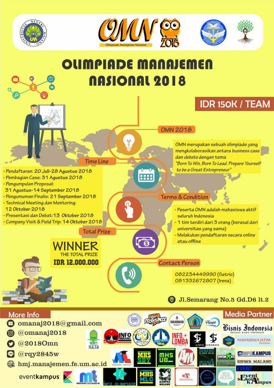 Poster OMN (Olimpiade Manajemen Nasional)