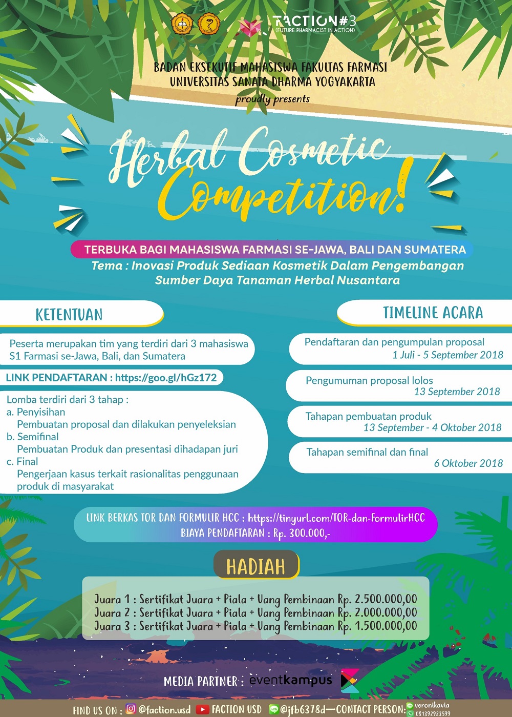 Poster Herbal Cosmetic Competition
