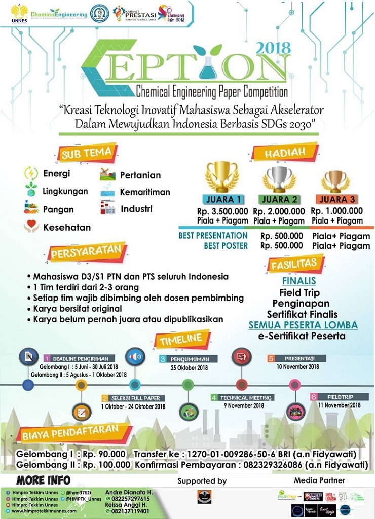Poster CHEMICAL ENGINEERING PAPER COMPETITION 2018