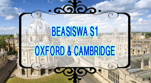 Poster BEASISWA KULIAH S1 KE OXFORD & CAMBRIDGE