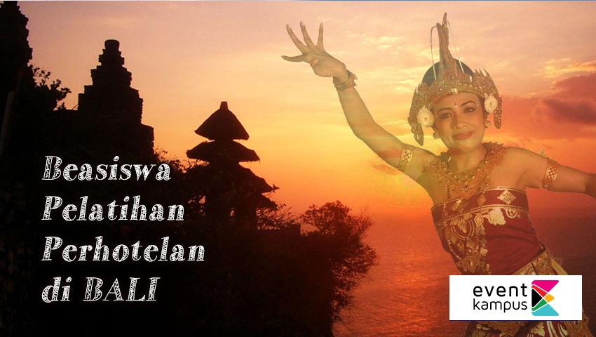 Poster Beasiswa Pelatihan Perhotelan di Bali