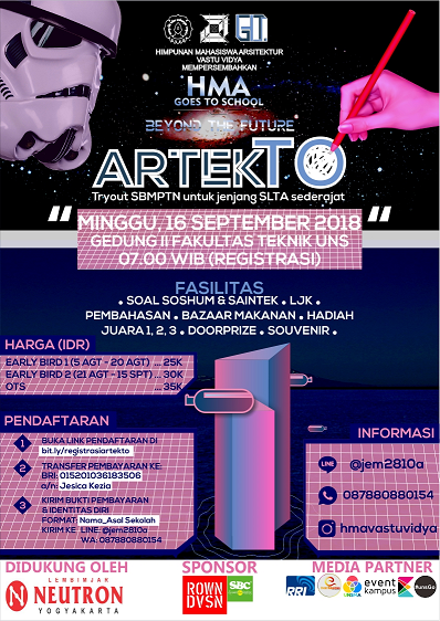 Poster ARTEKTO - TRY OUT SBMPTN