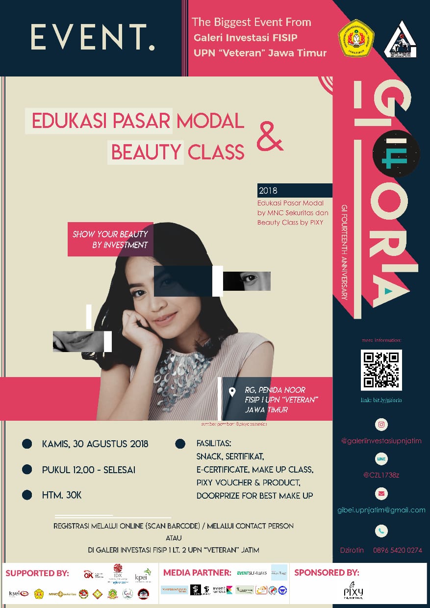 Poster Edukasi Pasar Modal & Beauty Class