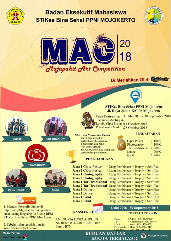 Poster MAC (Majapahit Art Competition)