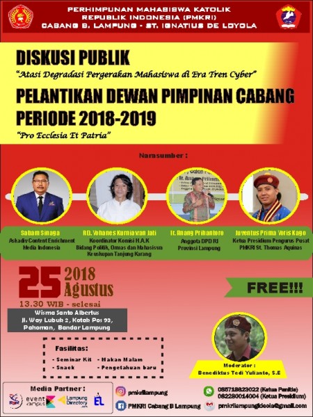 Diskusi Publik Dan Pelantikkan Dewan Pimpinan Cabang Periode 2018 -  2019