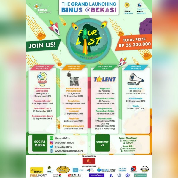 THE GRAND LAUNCHING BINUS @BEKASI