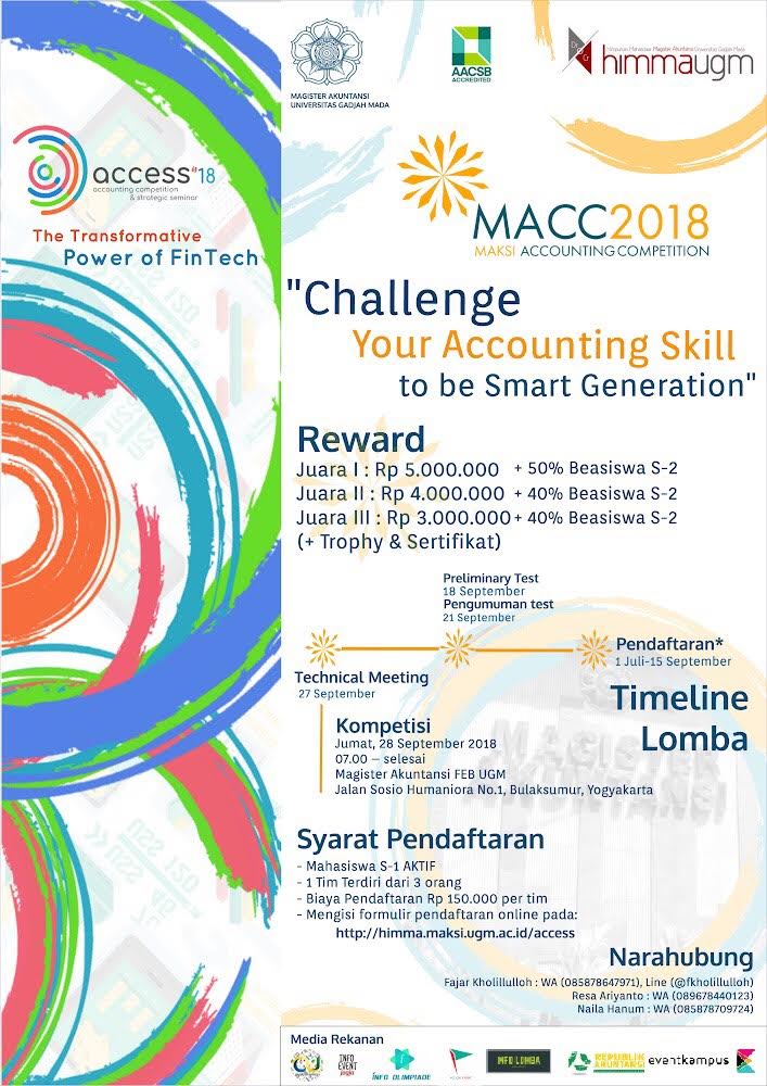 Poster MAKSI UGM Accounting Competition (MACC)