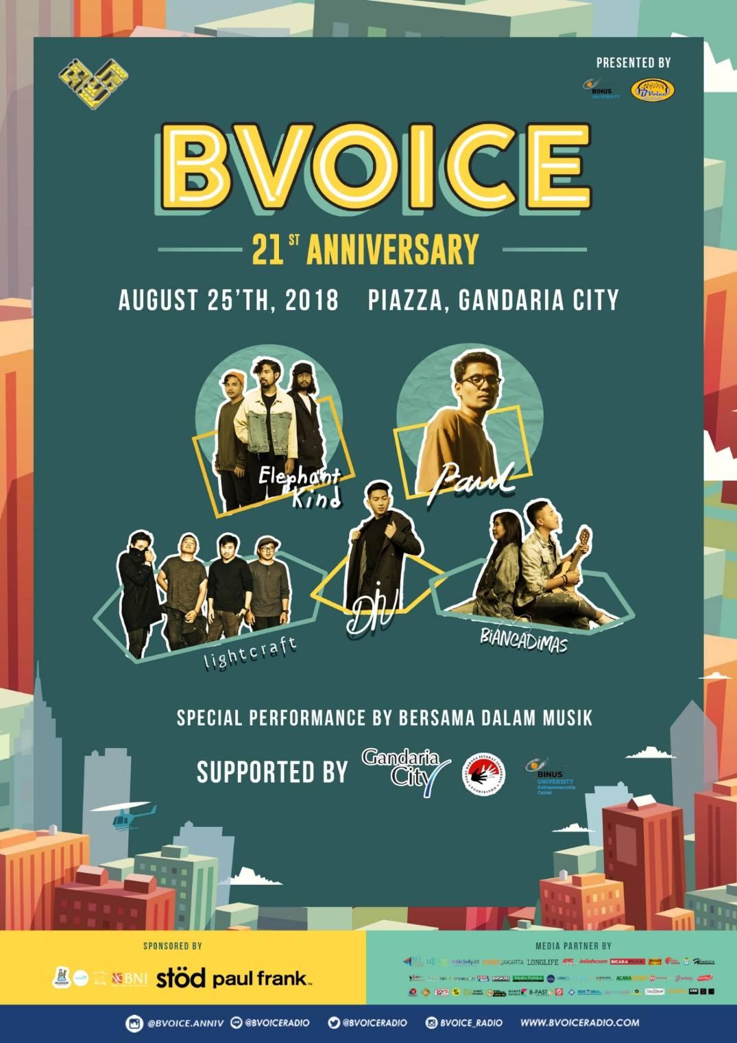 Poster Bvoice  21th Anniversary