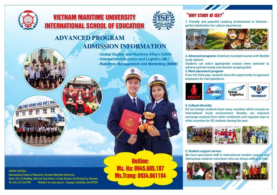 Poster BEASISWA S1 DI VIETNAM MARITIME UNIVERSITY