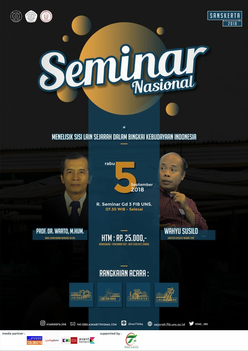 Poster Seminar Nasional SANSKERTA 2018