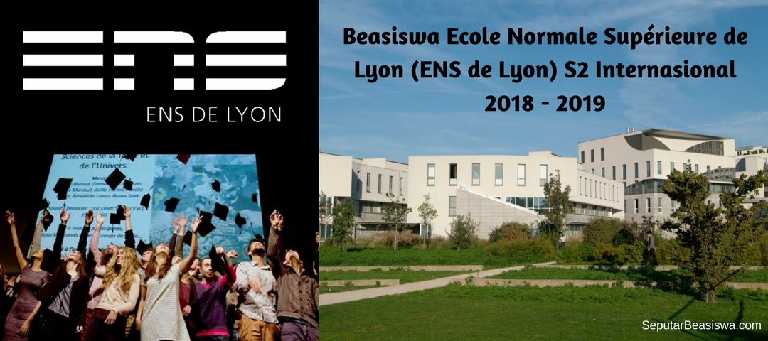 Poster BEASISWA S2 INTERNASIONAL ENS DE LYON