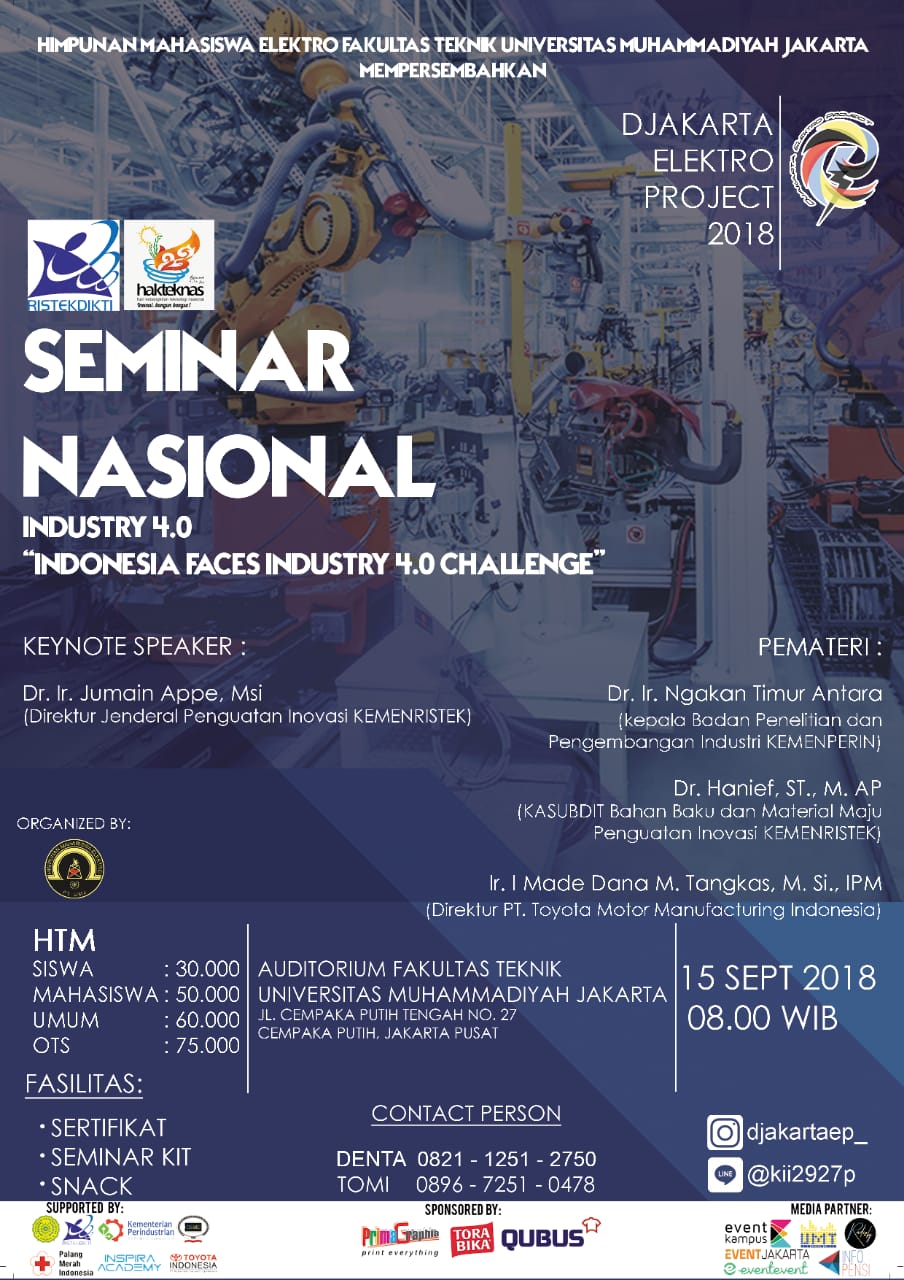 Poster SEMINAR NASIONAL INDUSTRY 4.0