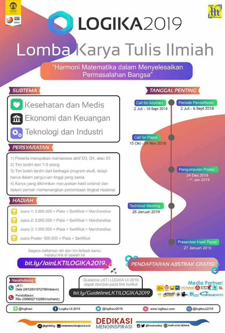 Poster LKTI LOGIKA UI 2019