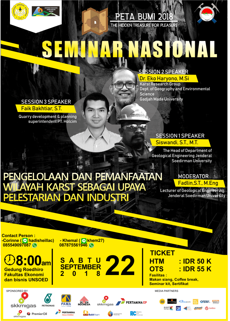 Poster Seminar Nasional "PETA BUMI 2018"