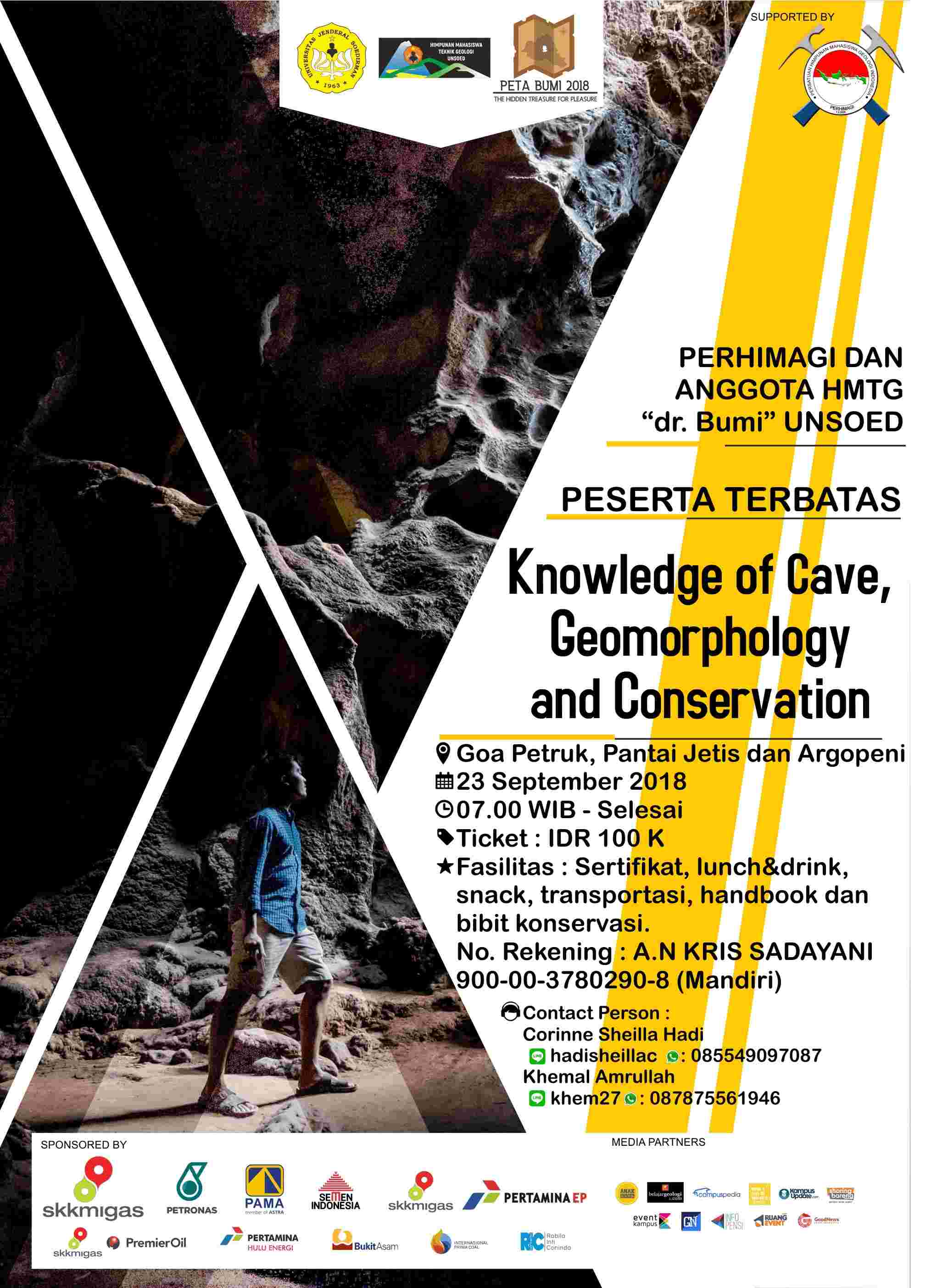 Poster Knowledge of Cave dan Konservasi "PETA BUMI 2018"