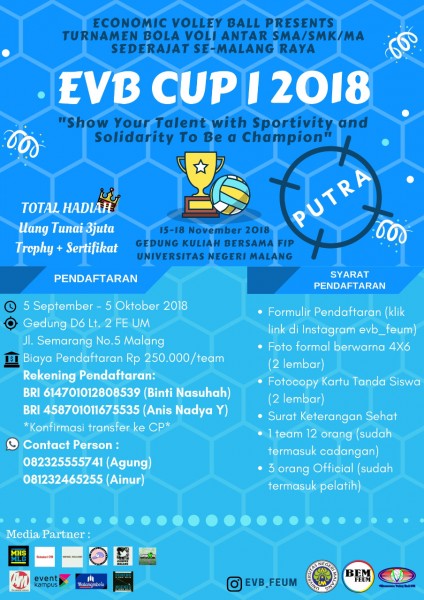 Turnamen Bola Volly Antar Sma Smk Ma Se Derajat Se Malang Raya Tahun 2018