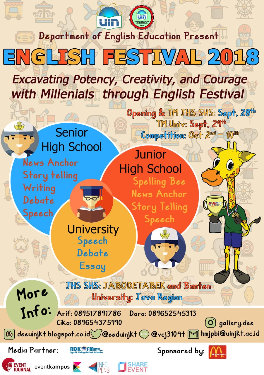 Poster ENGLISH FESTIVAL 2018