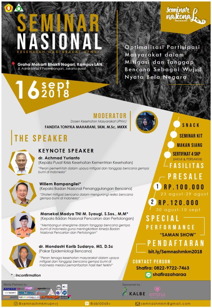 Poster Seminar Nasional Kesehatan Masyarakat