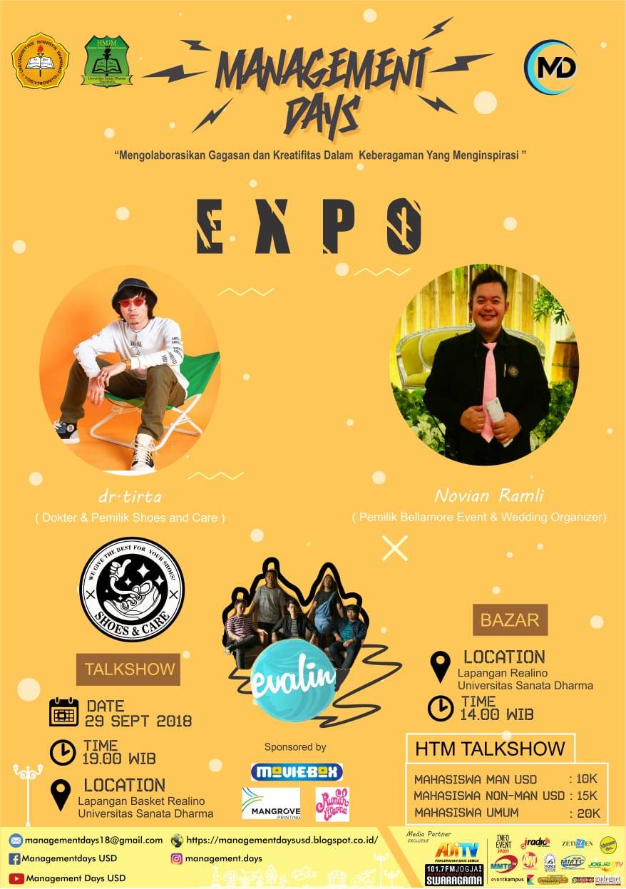 Poster Management Days 2018 (EXPO: Bazar and Talk Show)