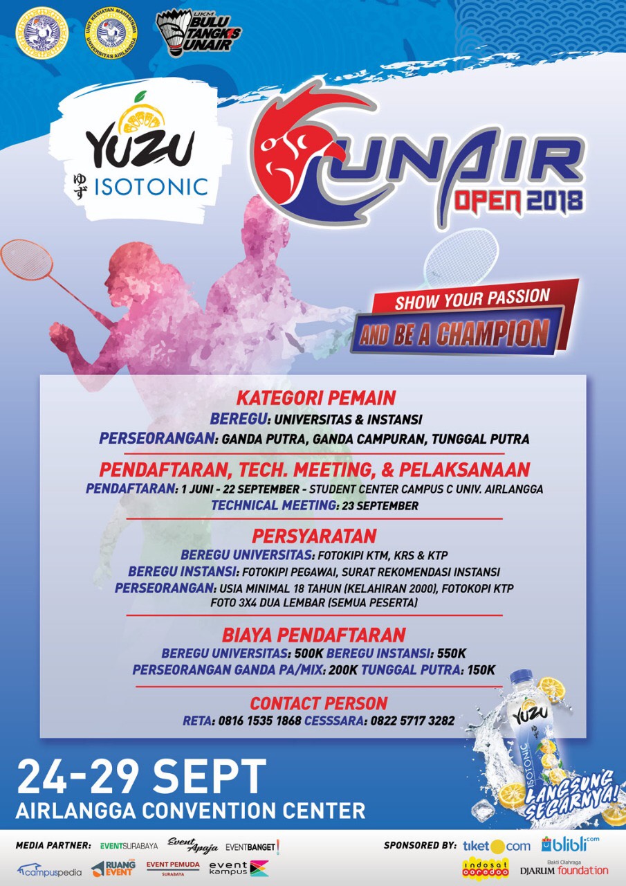 Poster UNAIR OPEN 2018