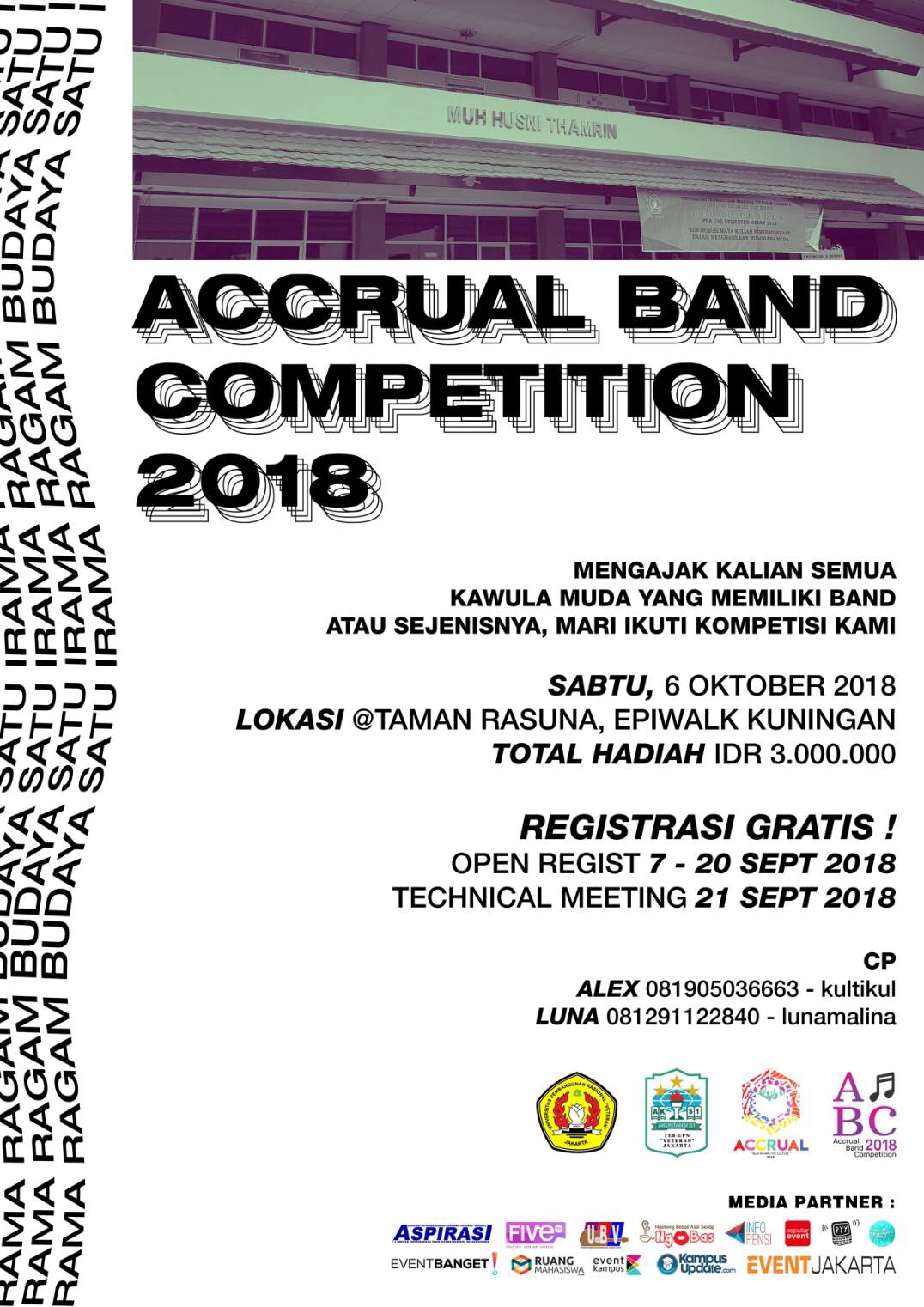 Poster ACCRUAL BAND COMPETITION 2018