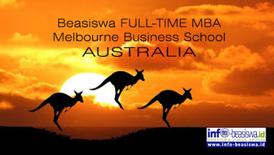 Poster Beasiswa FULL-TIME MBA di Melbourne Business School Australia