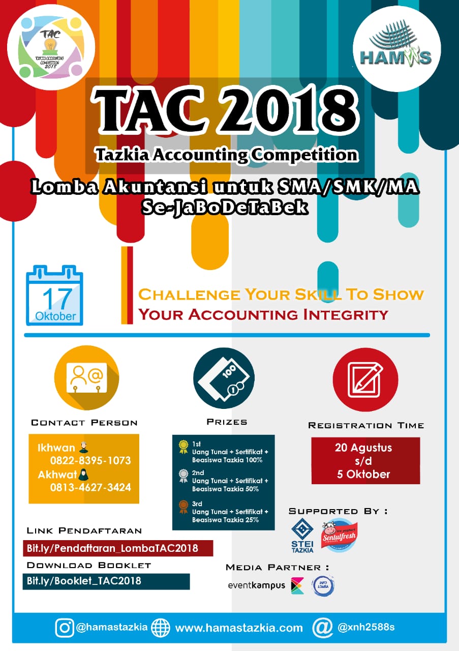 Poster Tazkia Accounting Competition (TAC) 2018