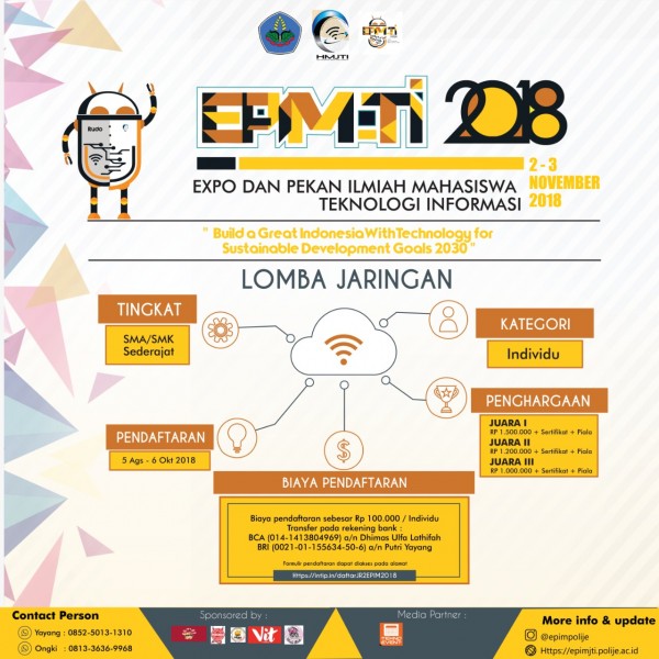 Epim Expo Dan Pekan Ilmiah Mahasiswa Nasional 2018