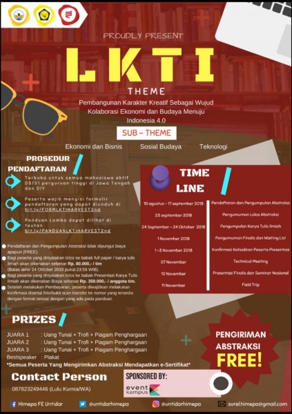 Lomba Karya Tulis Ilmiah Tingkat Universitas Se Jateng Diy