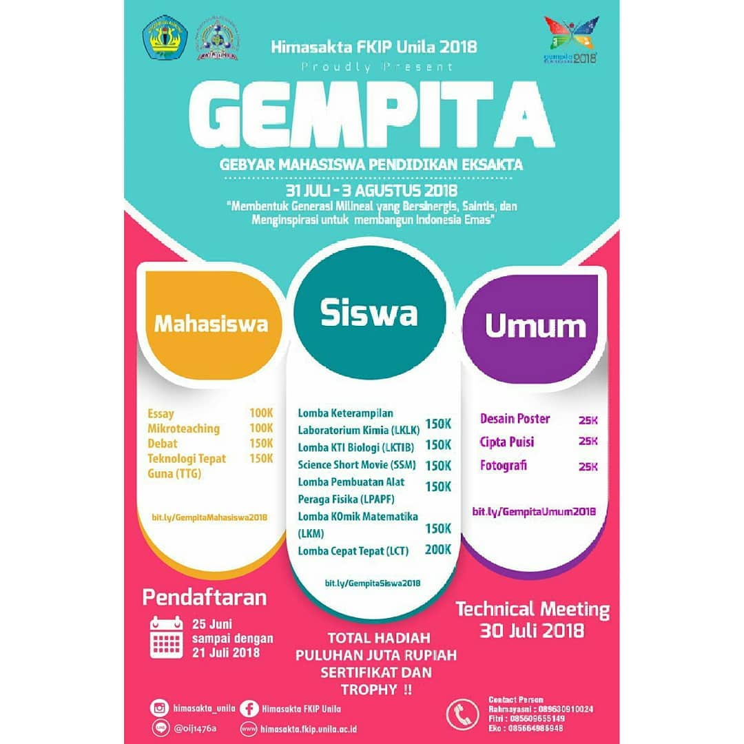 Poster GEBYAR MAHASISWA PENDIDIKAN EKSAKTA