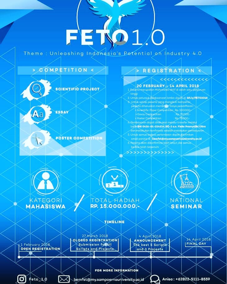 Poster Festival Engineering and Technology 1.0 ( FETO 1.0)