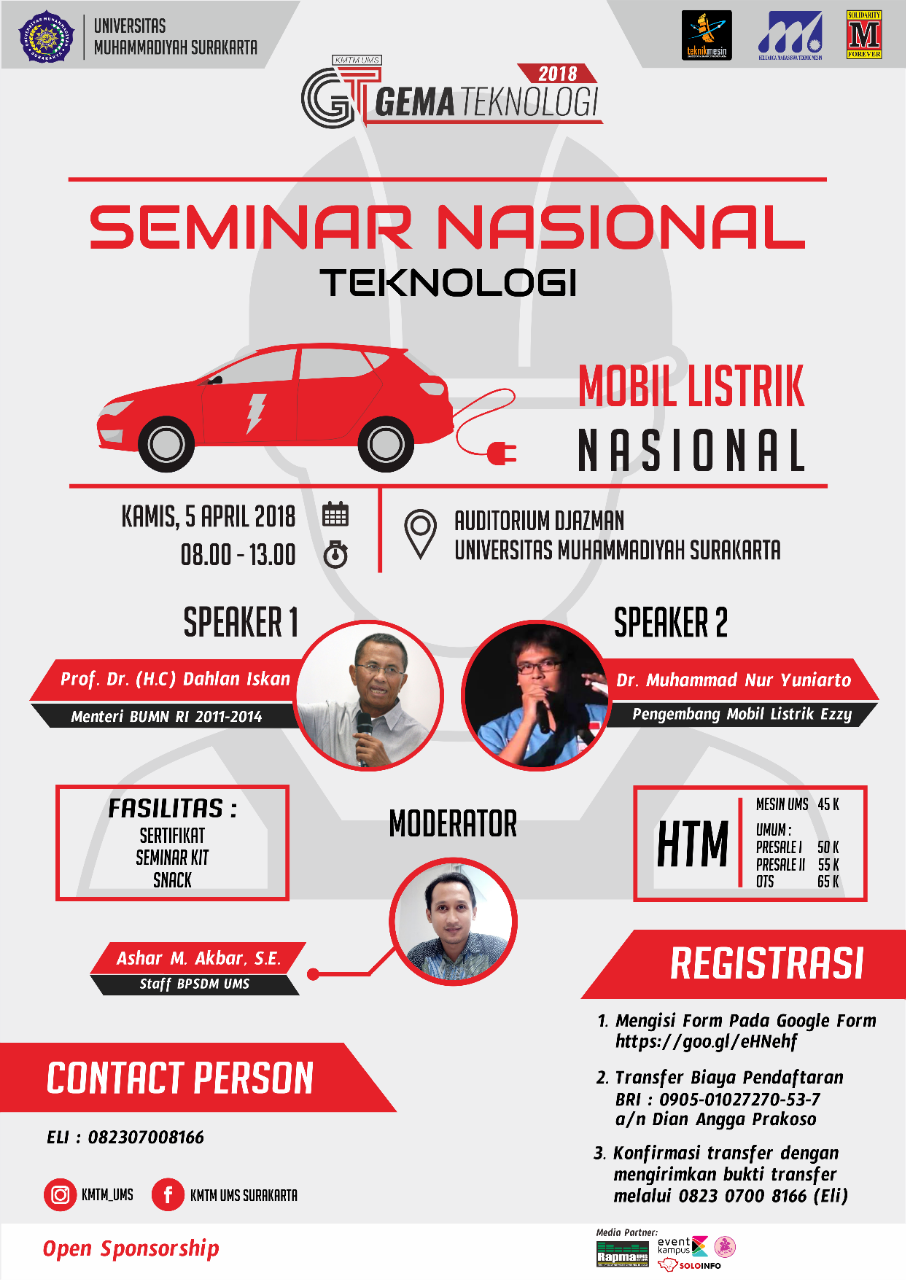 Poster SEMINAR NASIONAL GEMA TEKNOLOGI 2018