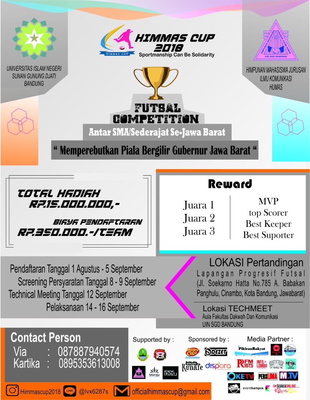 Poster Himmas cup 2018 HMJ ILMU KOMUNIKASI HUMAS 