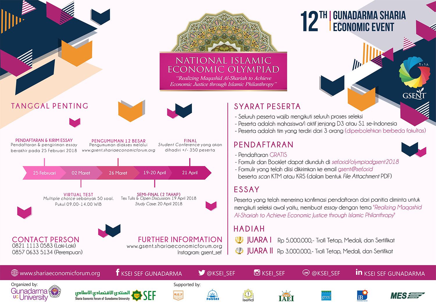 Poster National Islamic Economic Olympiad