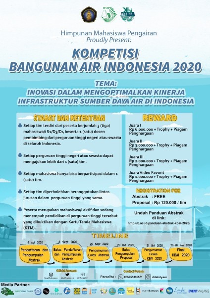 KOMPETISI BANGUNAN AIR INDONESIA 2020