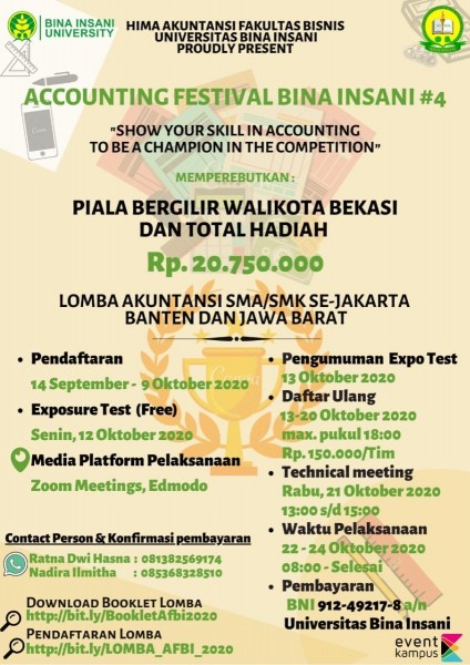 Program Studi Diploma 3 Akuntansi Fakultas Bisnis Universitas Bina Insani