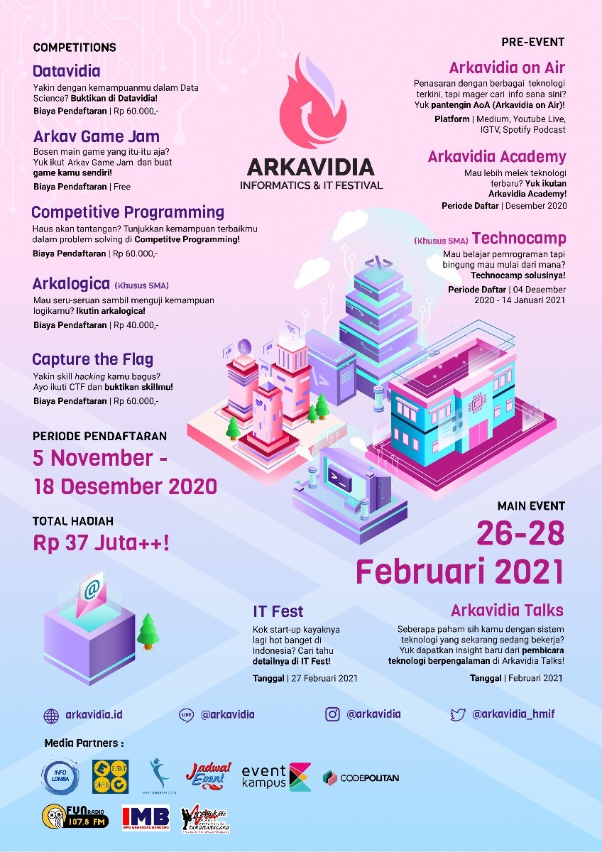 Arkavidia Informatics & IT Festival 7.0 | Event - Eventkampus.com