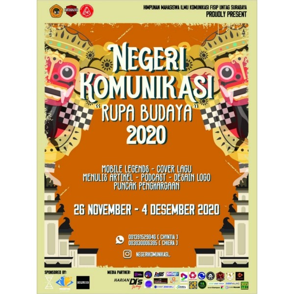 📢Himakom Untag Surabaya Proudly Present📢 “NEGERI KOMUNIKASI 2020”