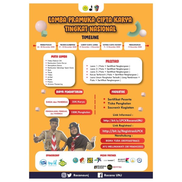 ✨[LOMBA PRAMUKA CIPTA KARYA TINGKAT NASIONAL TAHUN 2020 ]✨