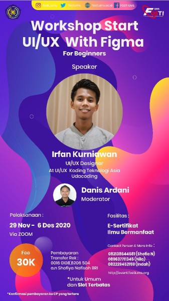 WORKSHOP START UI/UX WITH FIGMA 2020