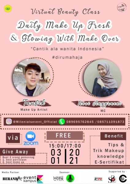 irtual Beauty Class "Daily Makeup Fresh & Glowing With Make Over"