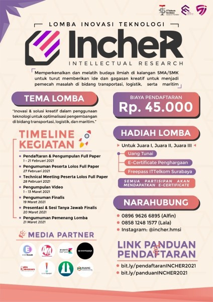 Lomba Inovasi Teknologi INCHER (ITELLECTUAL RESEARCH) | Event ...